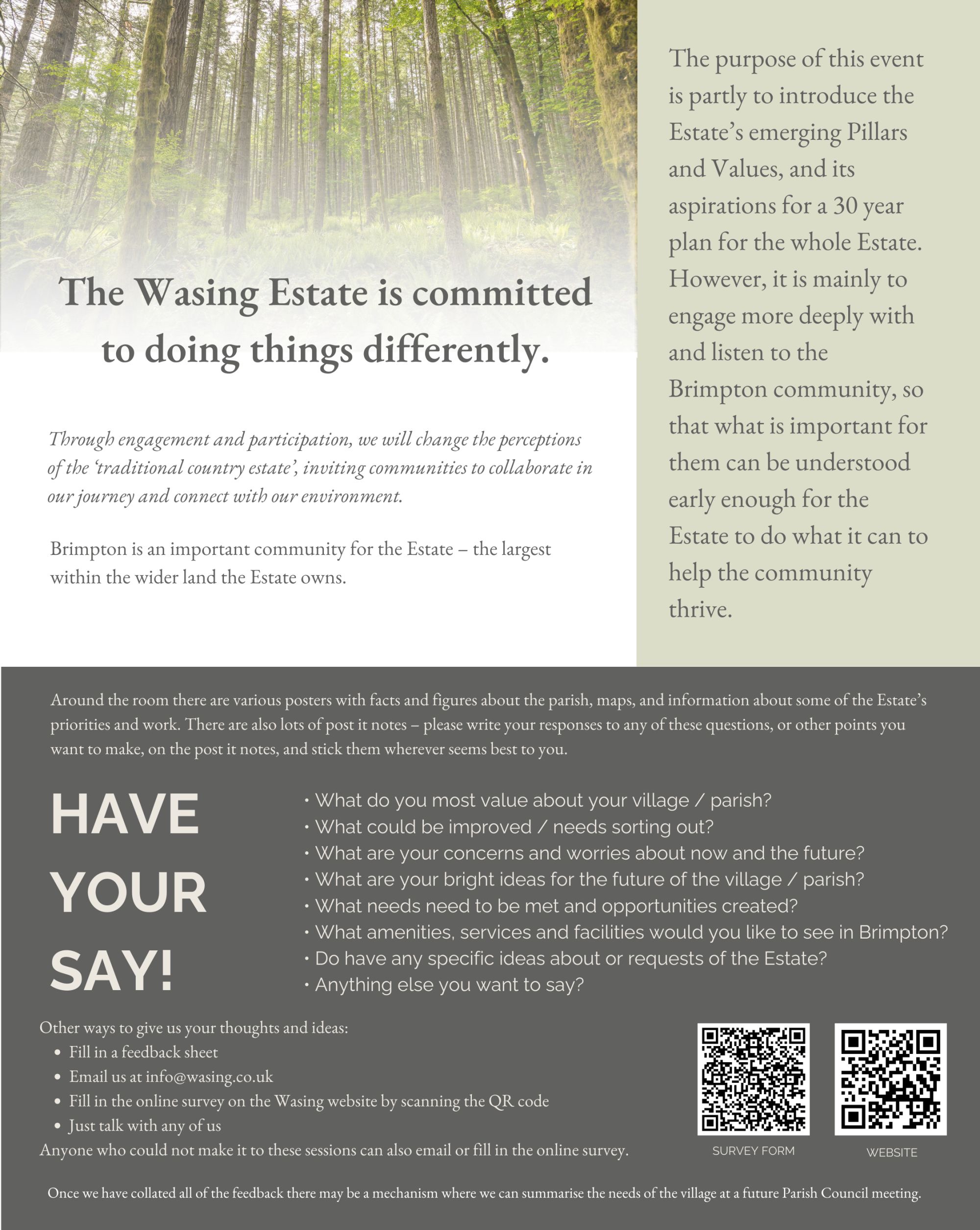 Brimpton Village Feedback