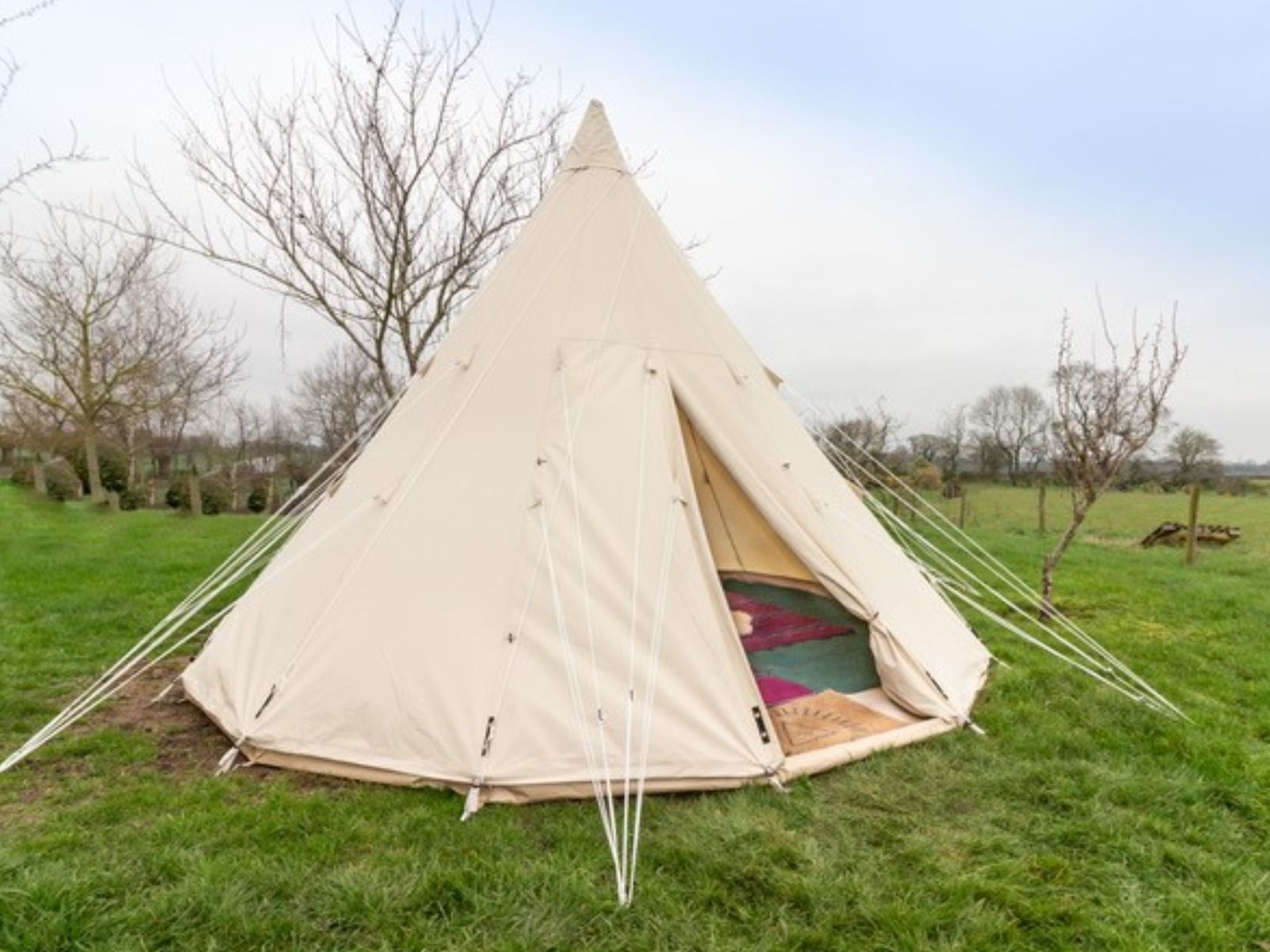 Bell Tent Accommodation at Wasing Estate