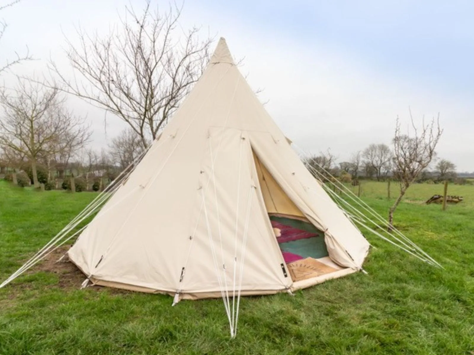 Bell Tent Accommodation at Wasing Estate